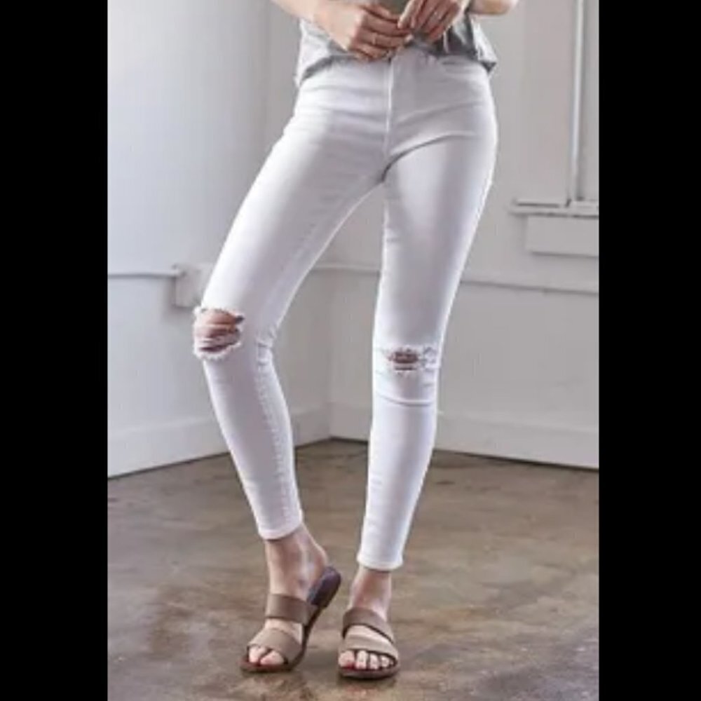 BULLHEAD PacSun Ripped White Skinny Jeans - Picture 13 of 13